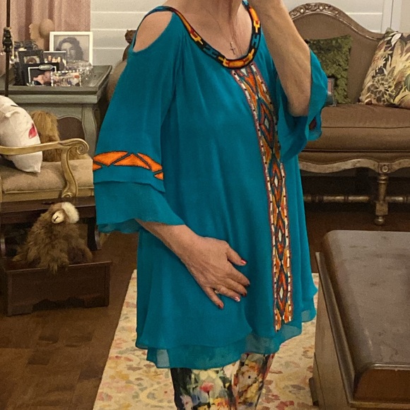 Soft surroundings, made in India tunic - Picture 1 of 9